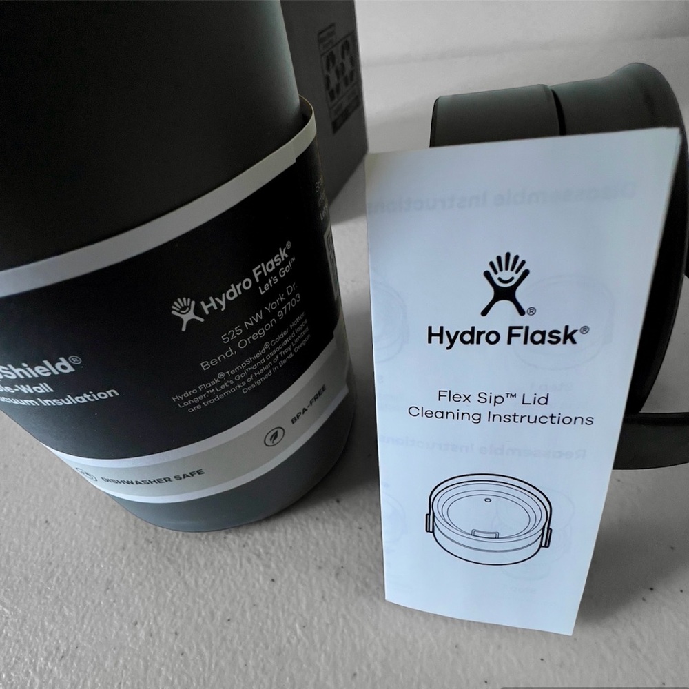 HYDRO FLASK Stainless Steel Wide Mouth TRAVEL MUG Flex Sip Lid 20 oz NIB - Picture 8 of 8